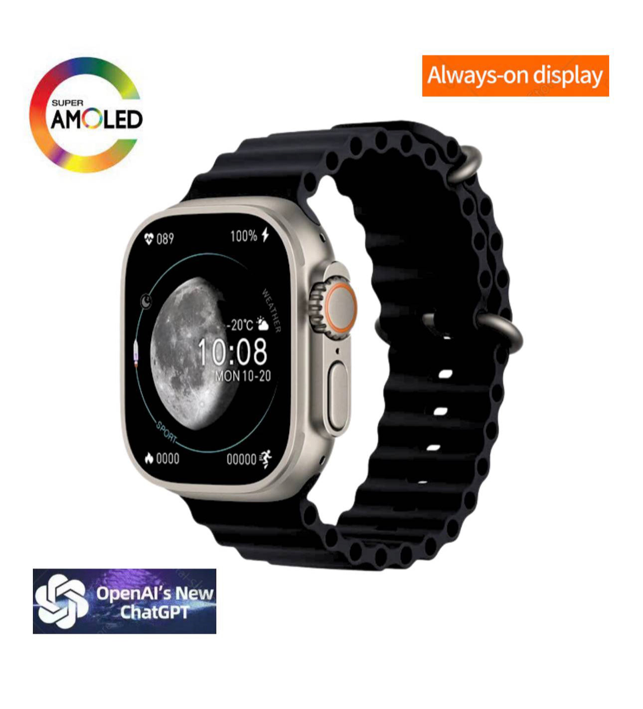 Smartwatch HK8 Pro Max Amoled