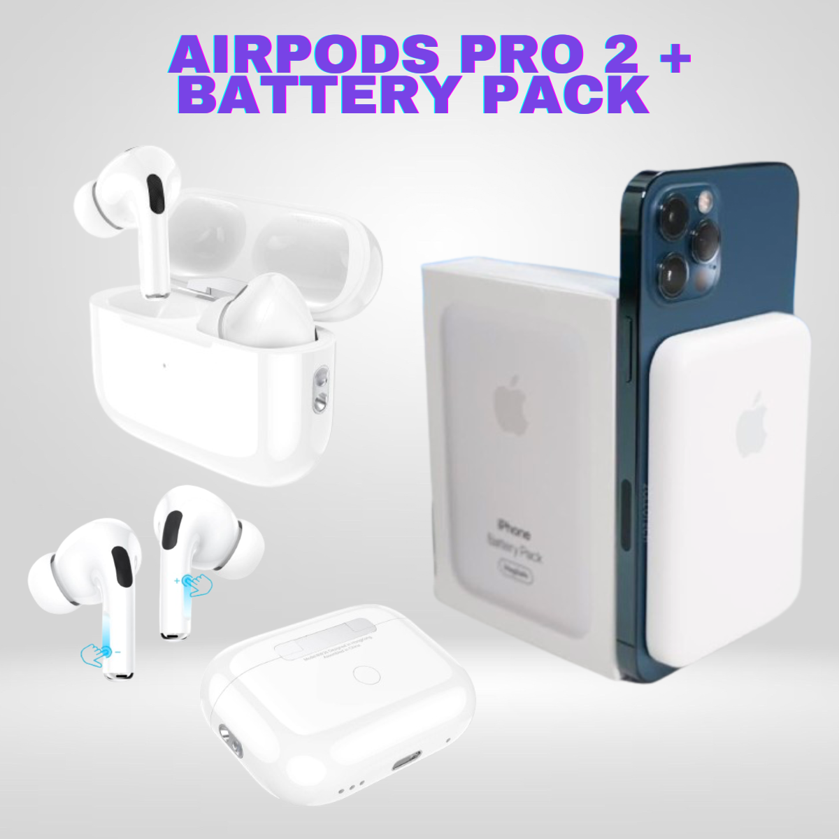 Pack AirPods Pro 2 Lightning + Battery Pack