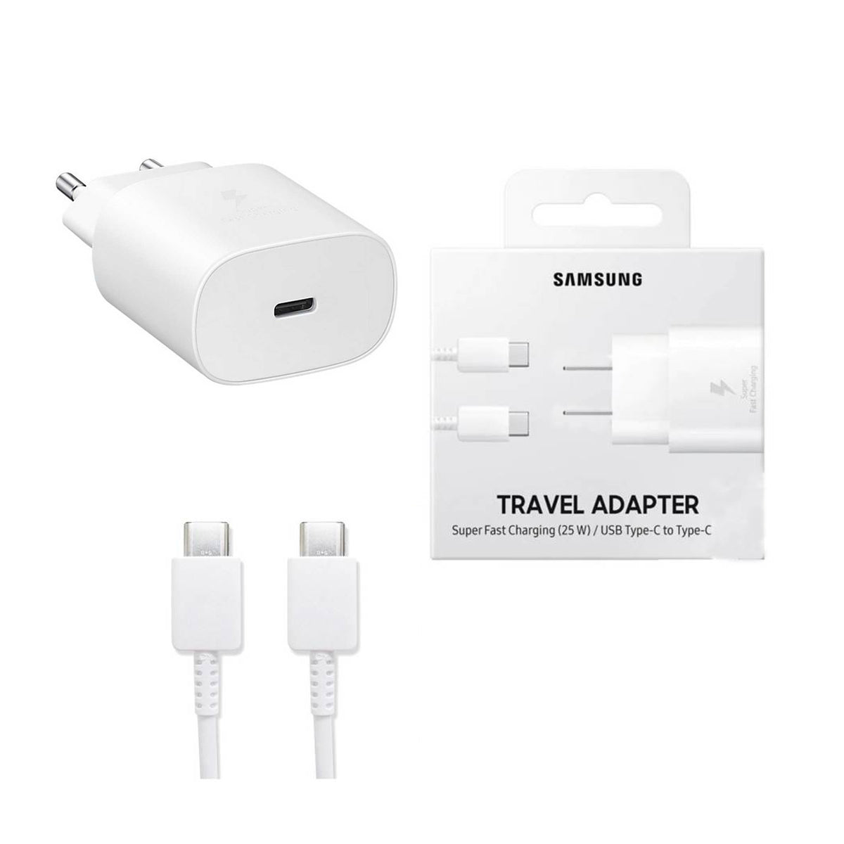 Cargador Samsung 25W para Galaxy S24 S23 S22 S21 ULTRA PLUS FE