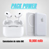 Pack Power Bank 10,000mAh+ AirPods Pro 2 modelo 2025 Cable tipo C