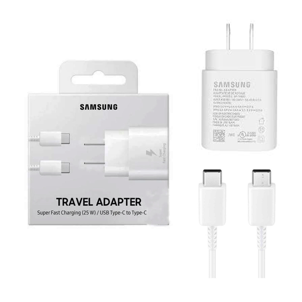 Cargador Samsung 25W para Galaxy S24 S23 S22 S21 ULTRA PLUS FE